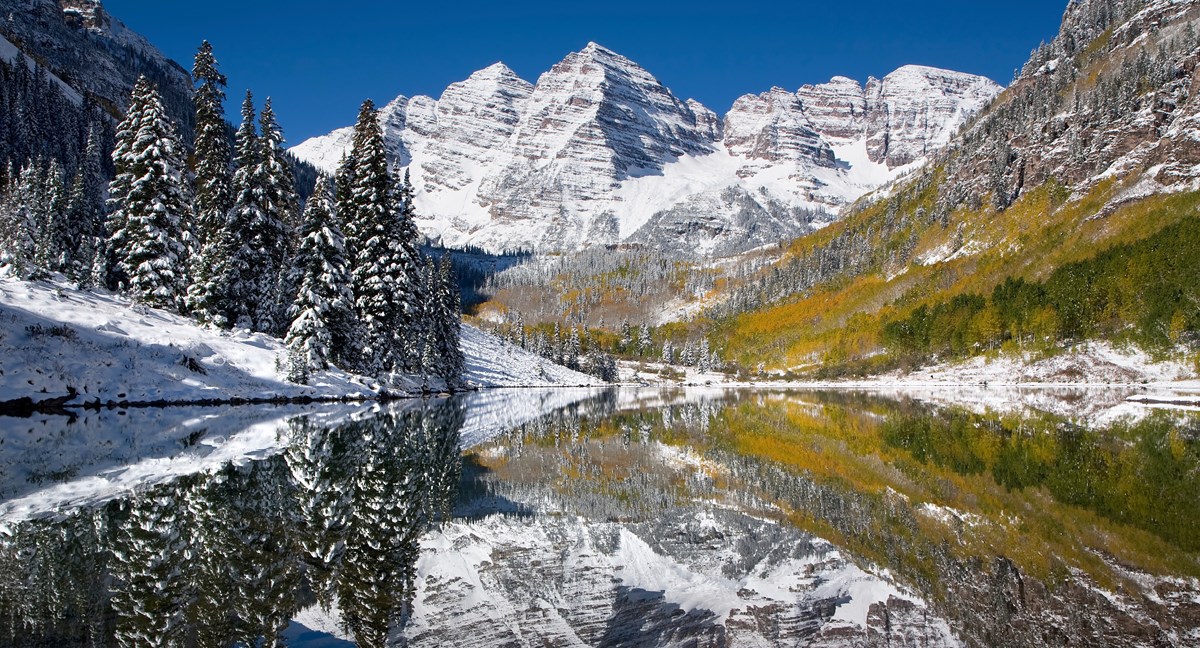 Maroon Bells winter Aspen Colorado contact hard money loans